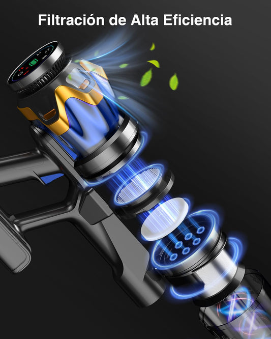 Vacdeal Cordless Vacuum Cleaner 580W – 48kPa, 65-Minute Runtime, LED Touch Display